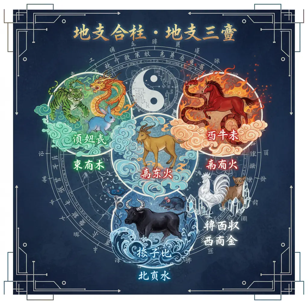 干支合化 - 地支三會