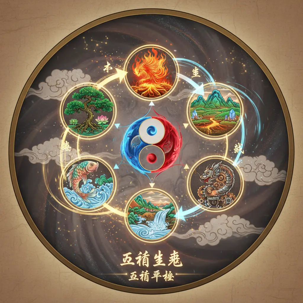 五行平衡 - 五行生剋