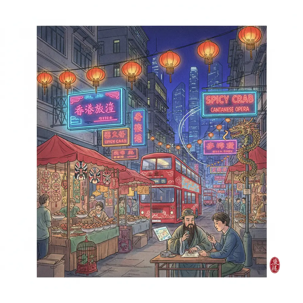 廟街 - 香港旅遊