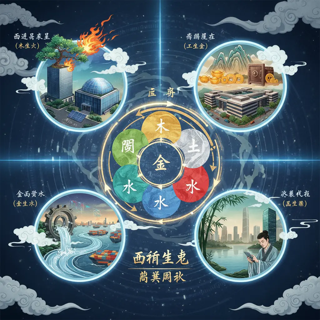 商業風水 - 五行生剋