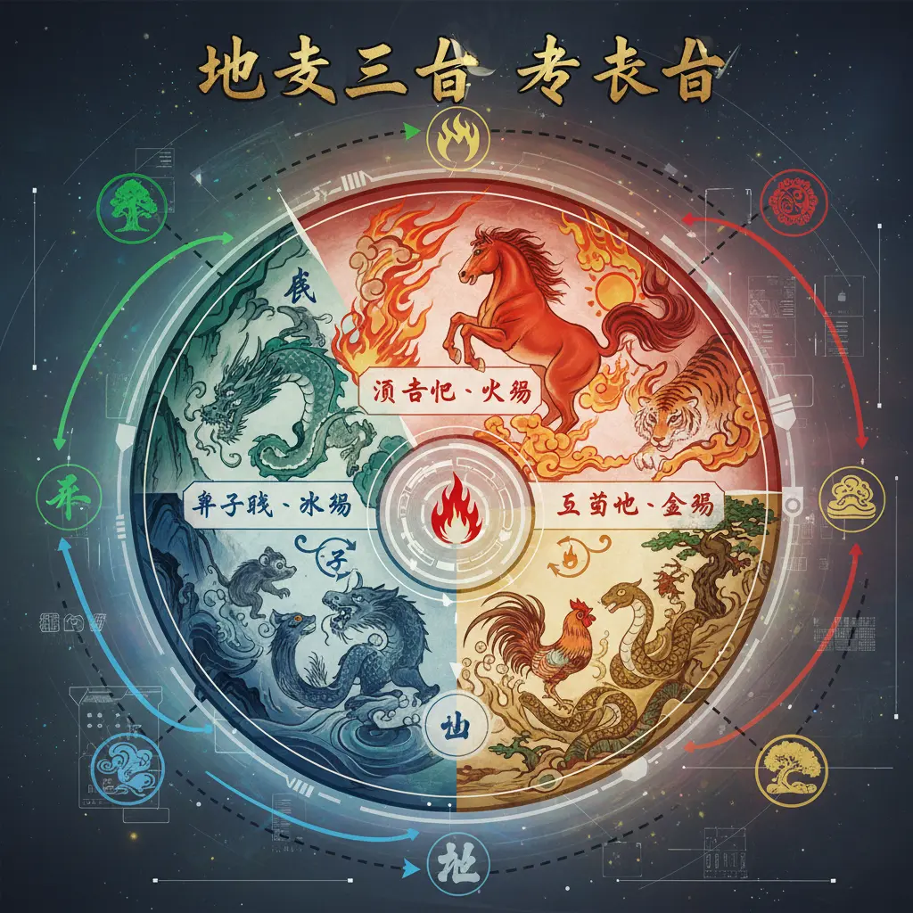 生克合 - 地支三合