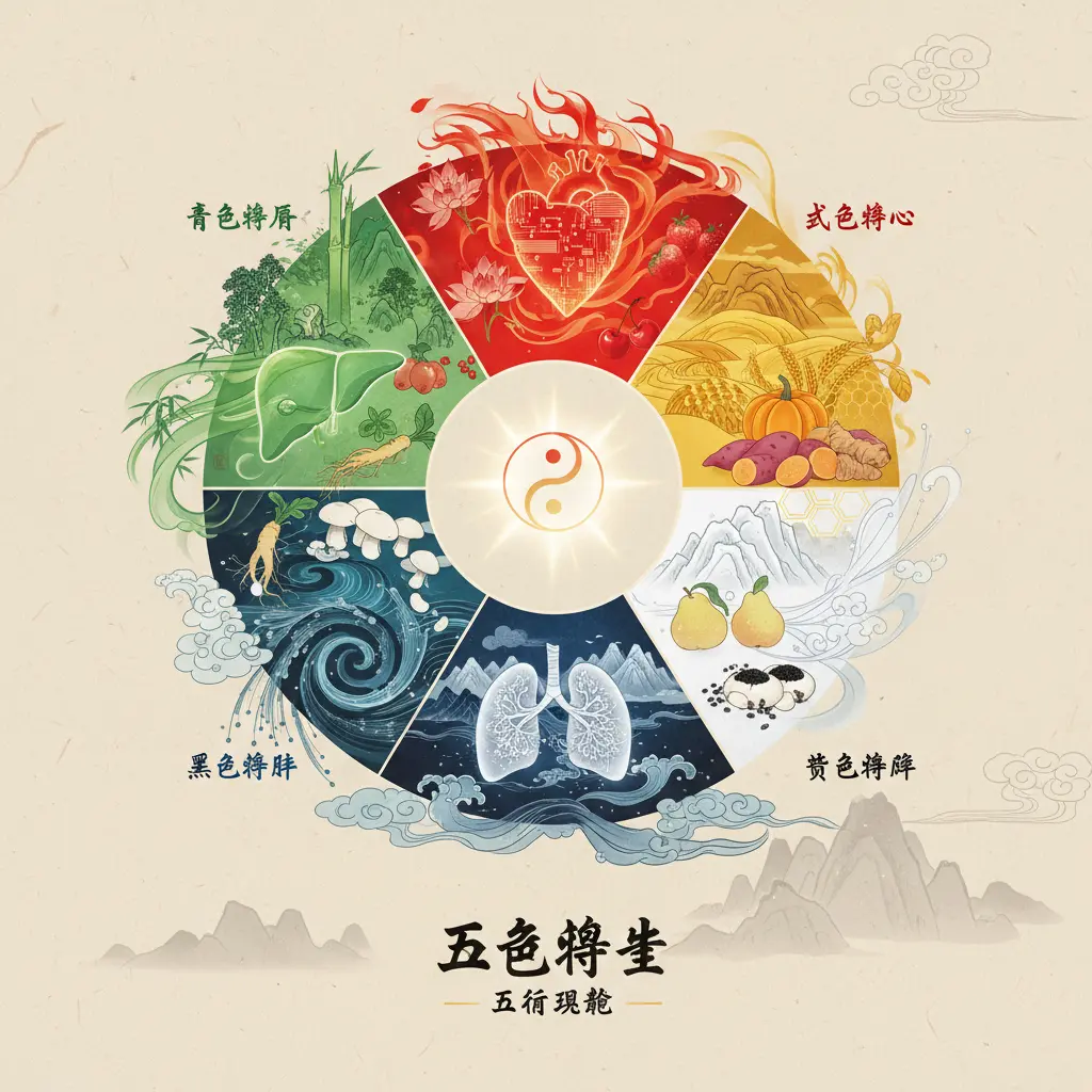 五行理論 - 五色養生