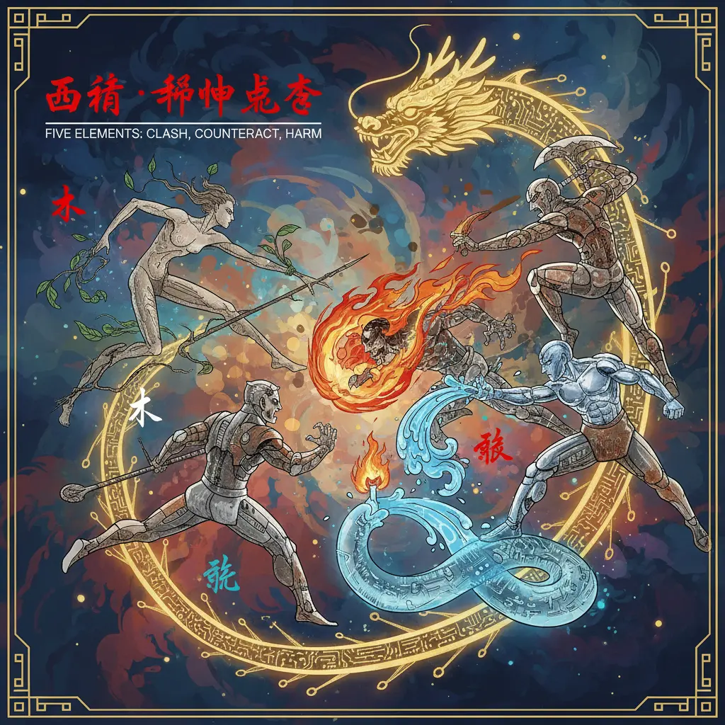 邢沖剋害 - 五行