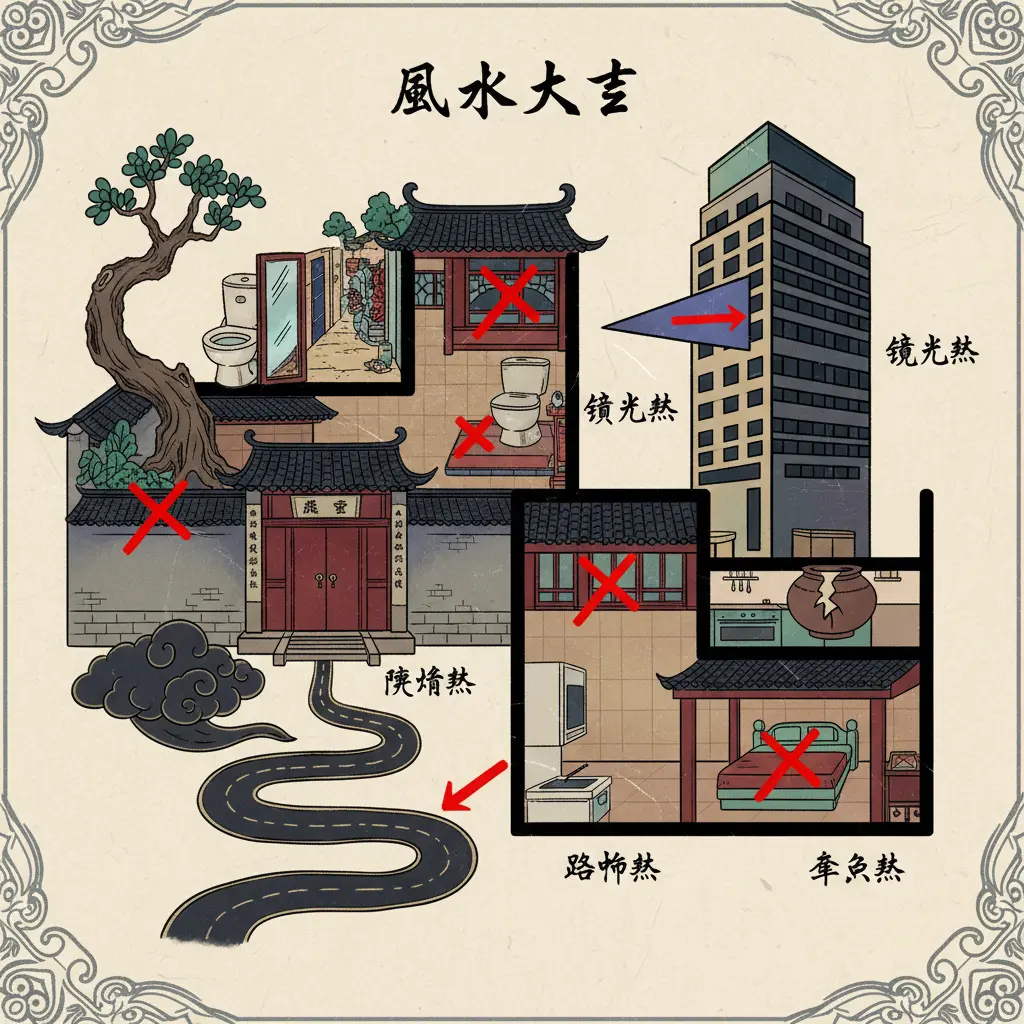 風水佈局 - 風水大忌