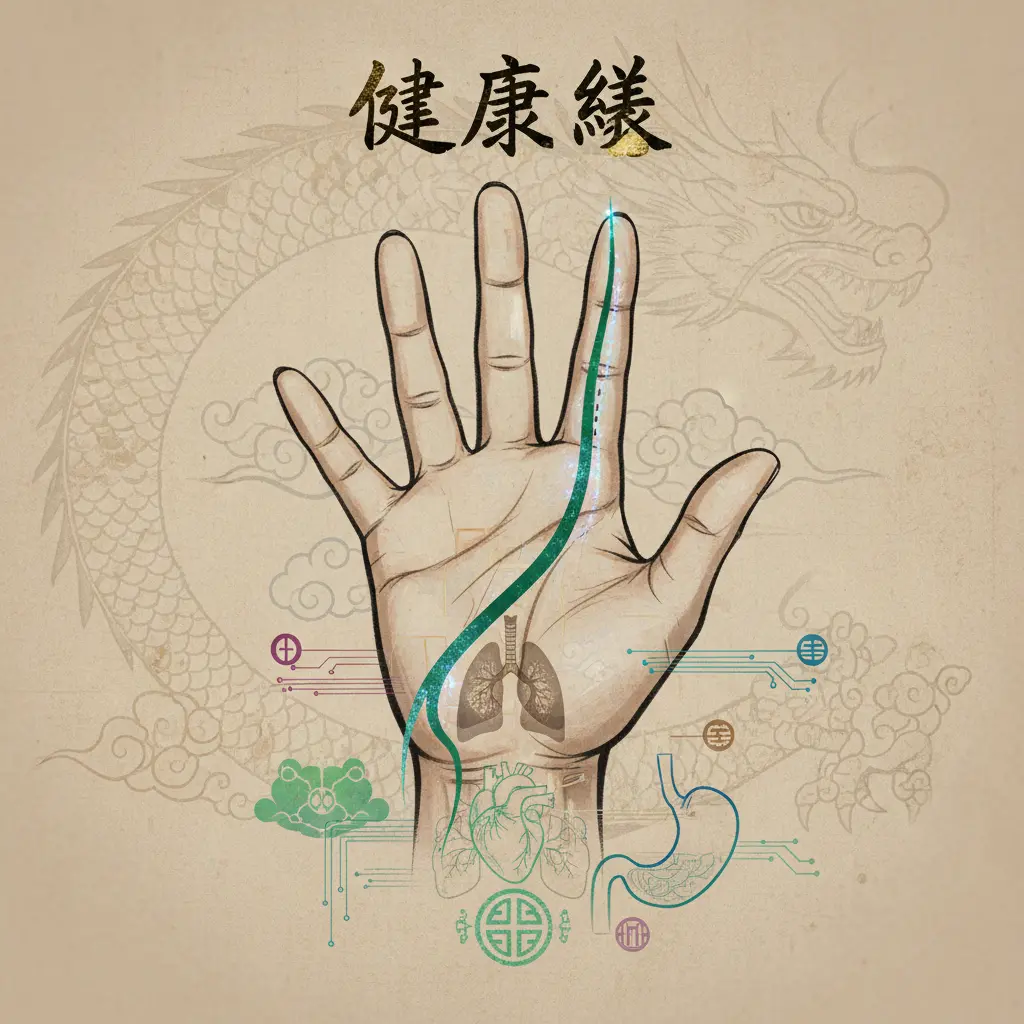 手相解讀 - 健康線