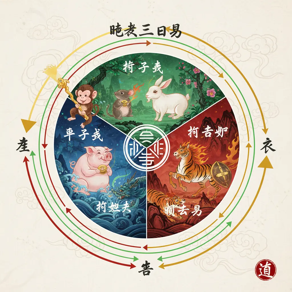 生克合 - 地支三合局