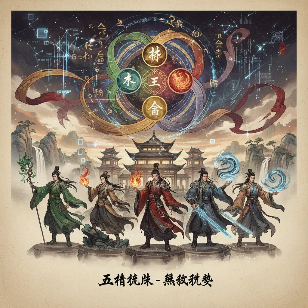 無敵律數 - 五行流派