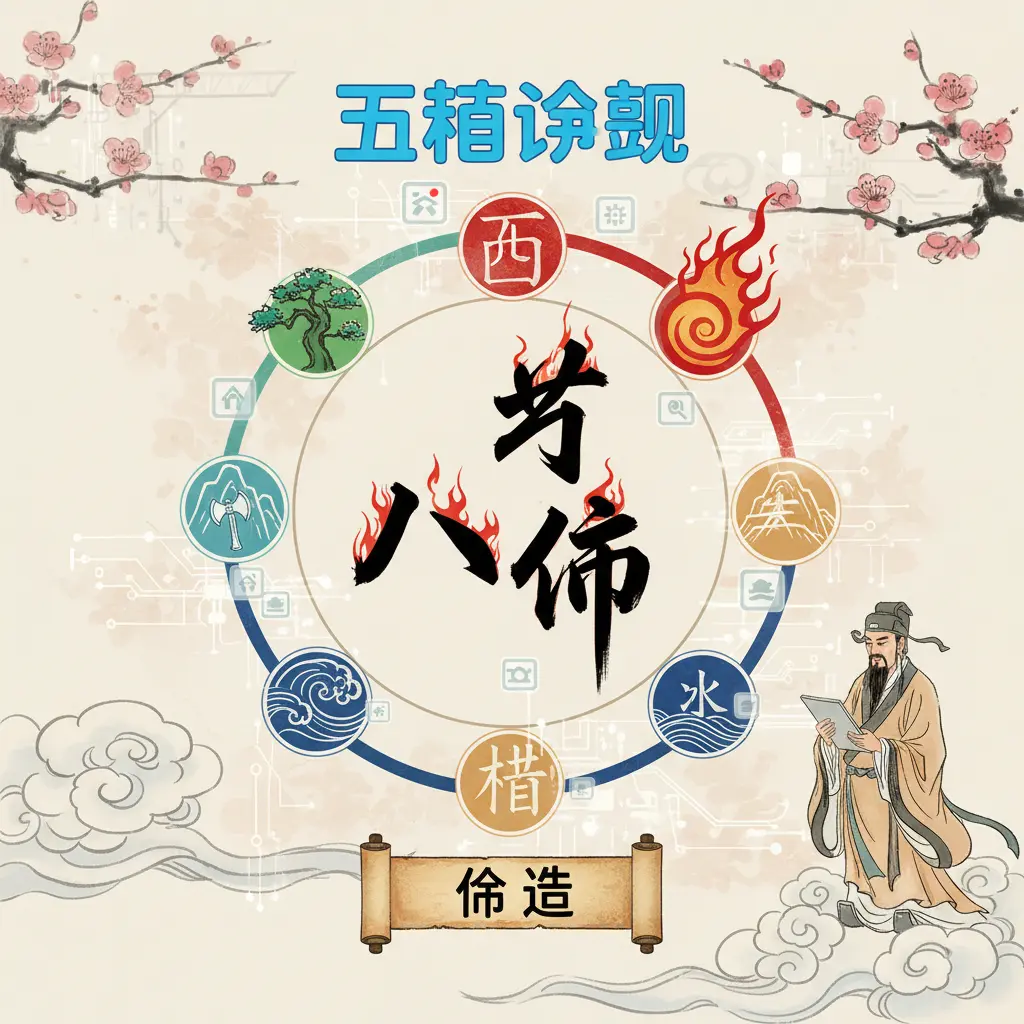 五行查詢 - 八字命造