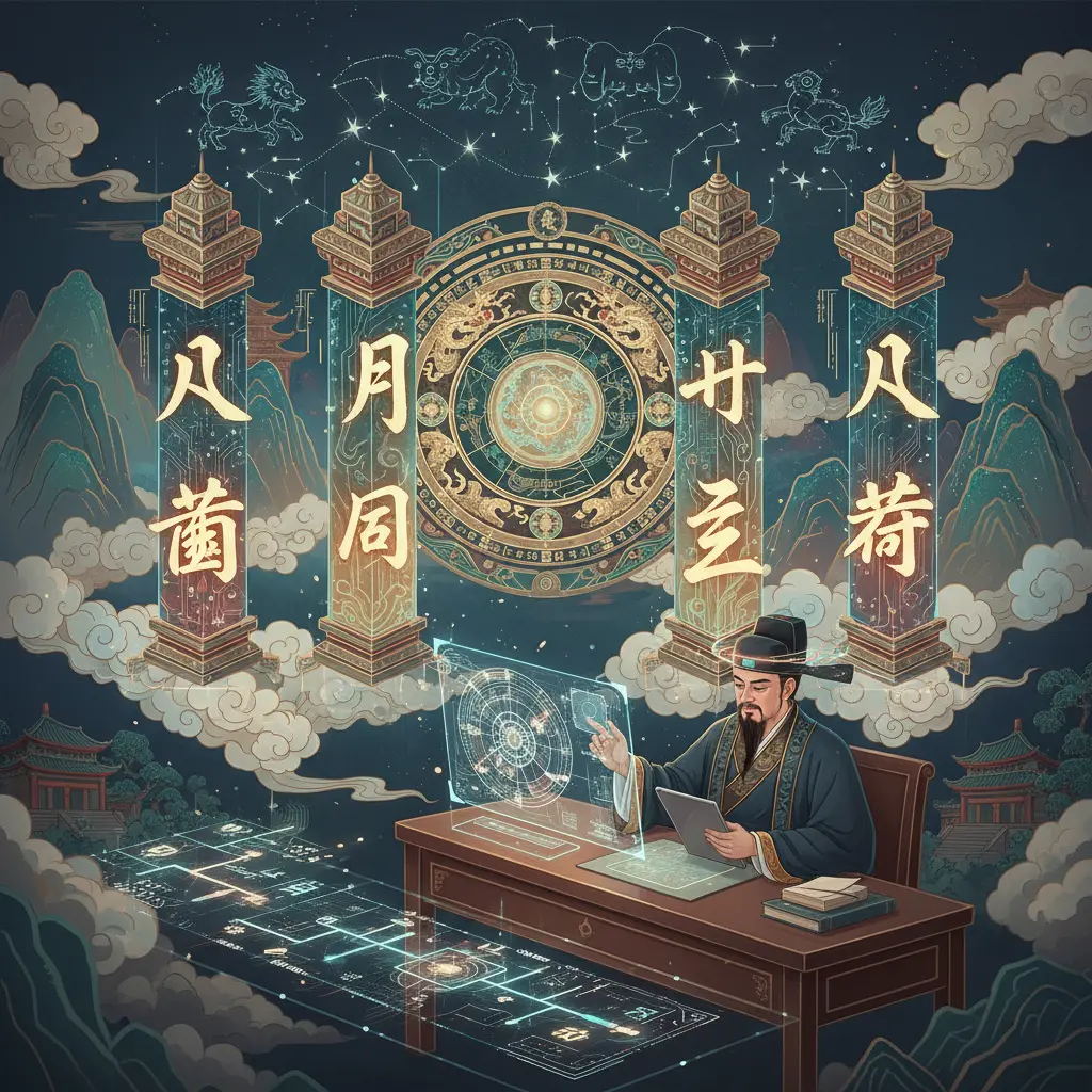 八字命盤 - 八字排盤