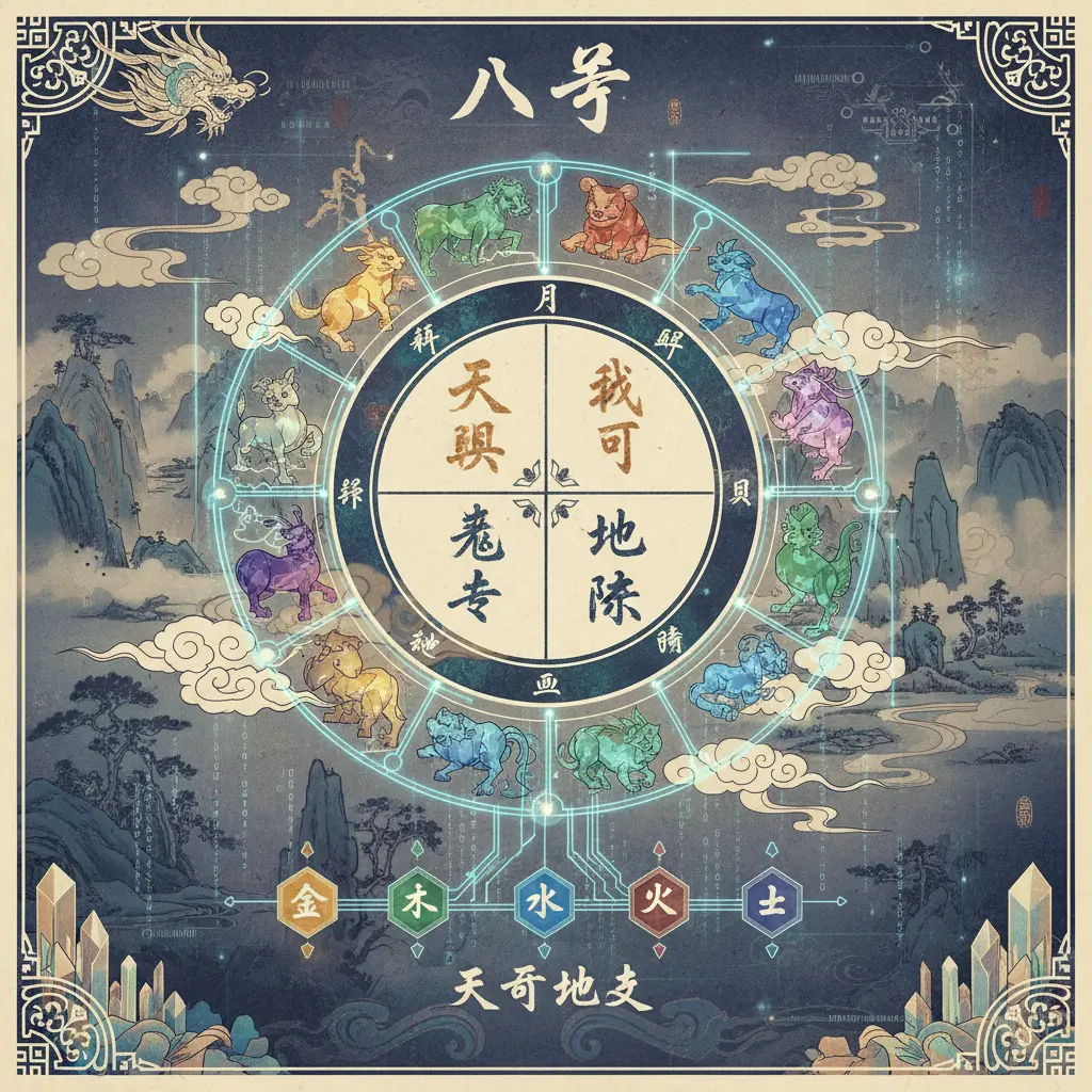 八字盤 - 天干地支