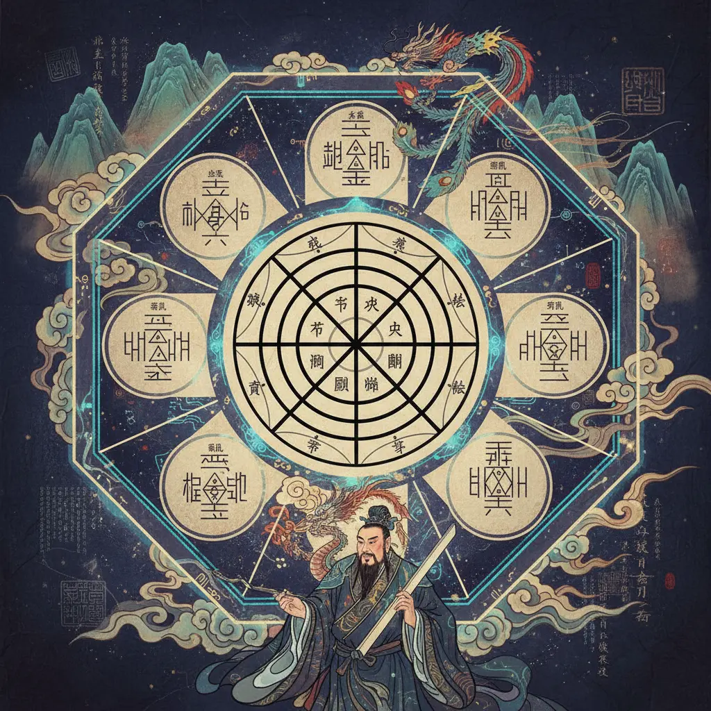 易經卦象 - 伏羲八卦圖