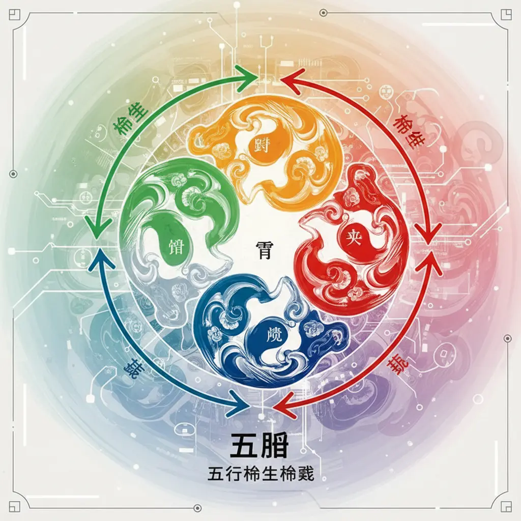 五行相生相剋 - 五腑