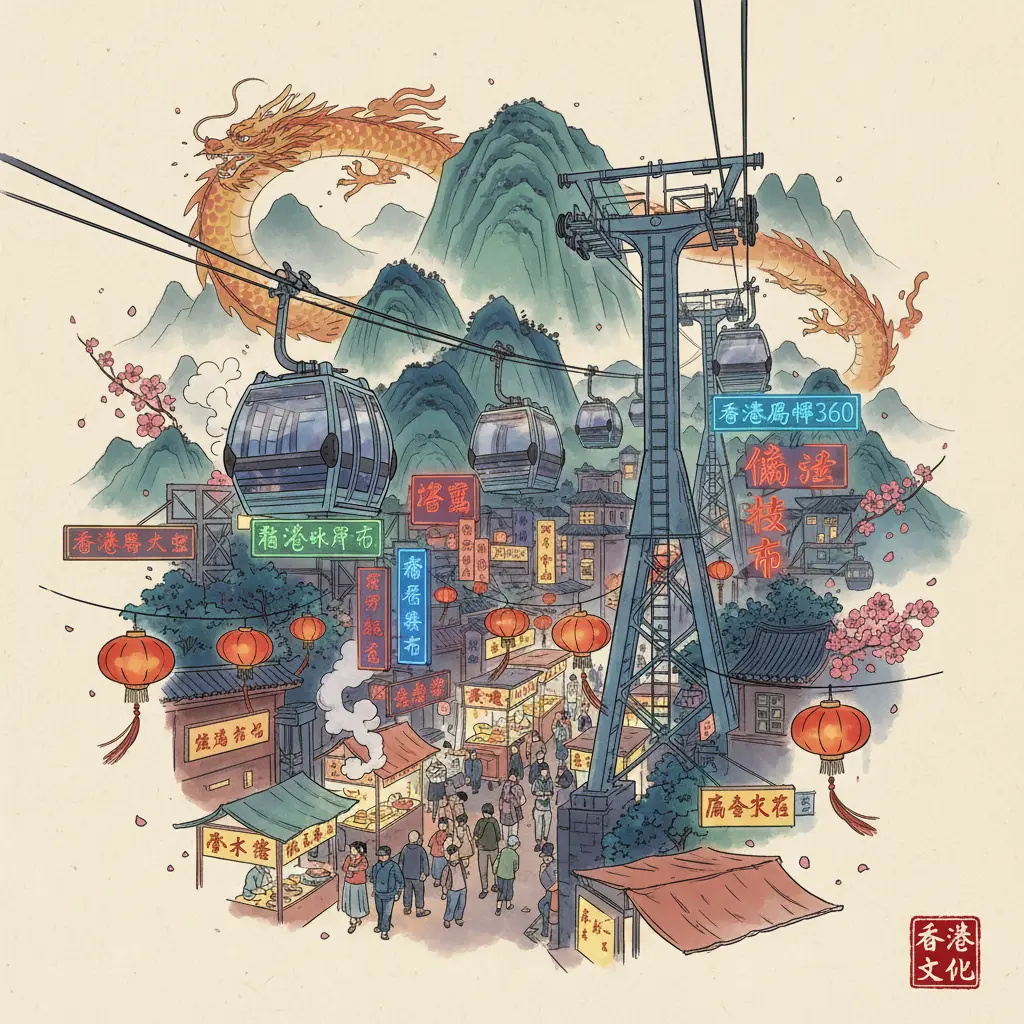 廟街 - 香港昂坪360纜車
