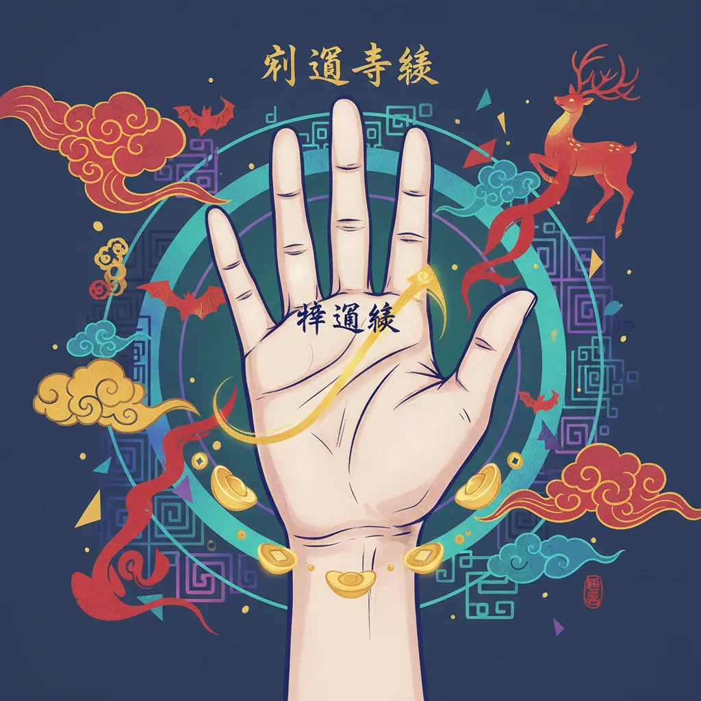 財運特徵 - 幸運線