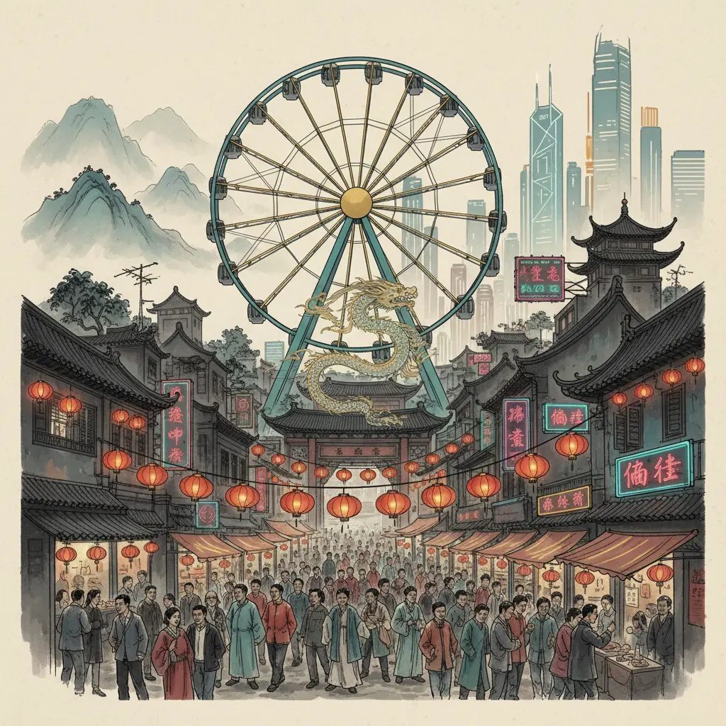 廟街 - 香港摩天輪