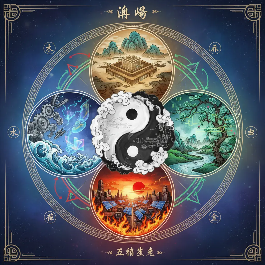 五行生剋 - 陰陽