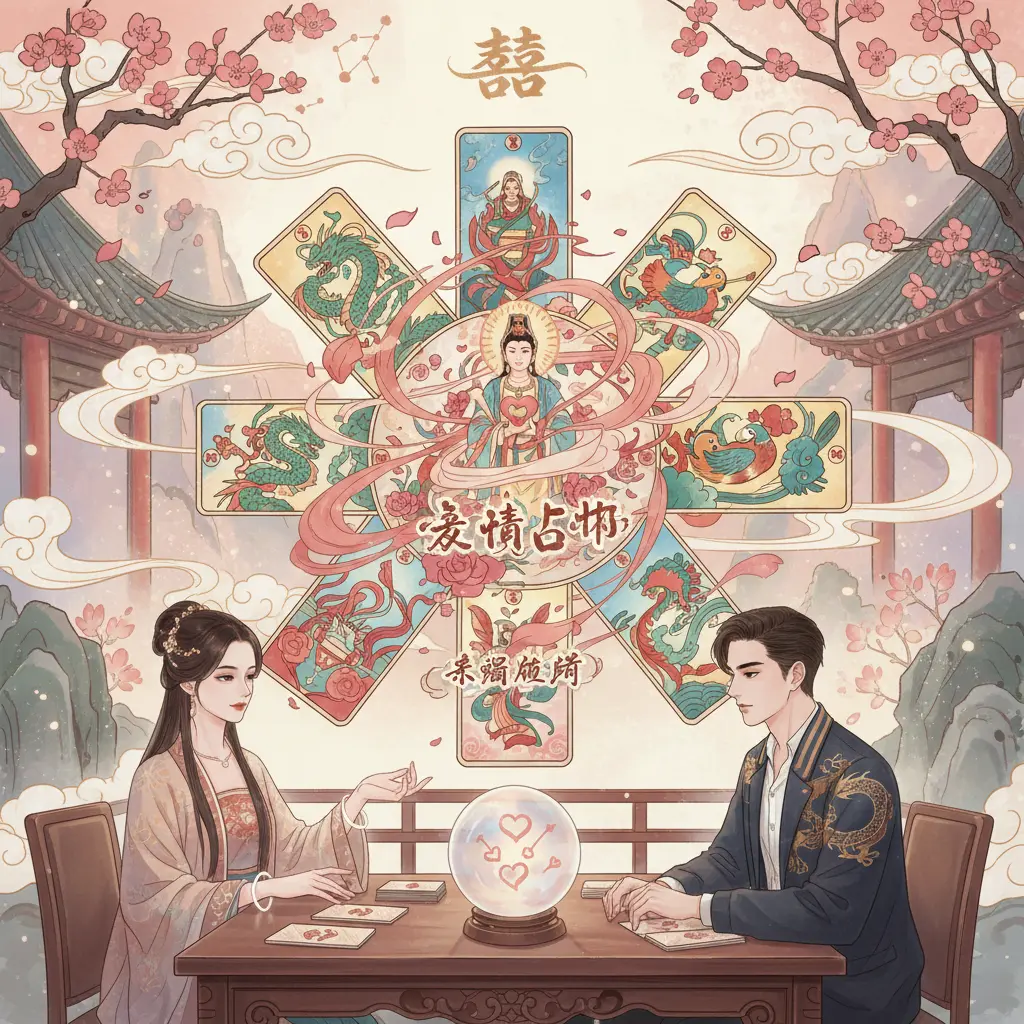 愛情占卜 - 塔羅牌陣