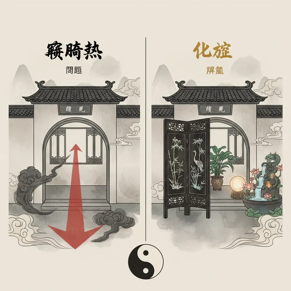 風水問題化解 - 穿堂煞