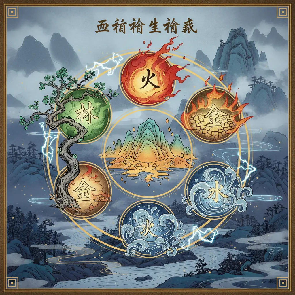 五行相生相剋 - 五行相生相剋