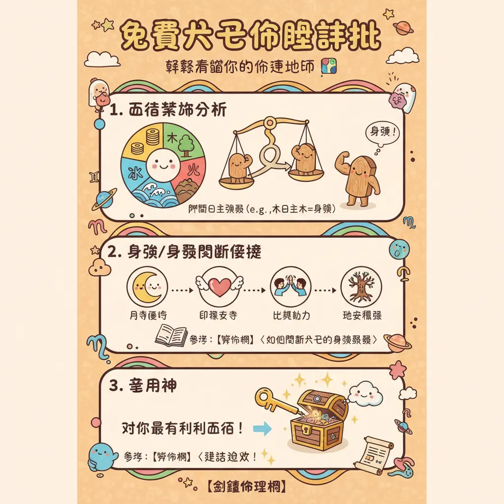 免費八字命盤到底能看什麼？從五行結構到流年大運，一次搞懂分析項目