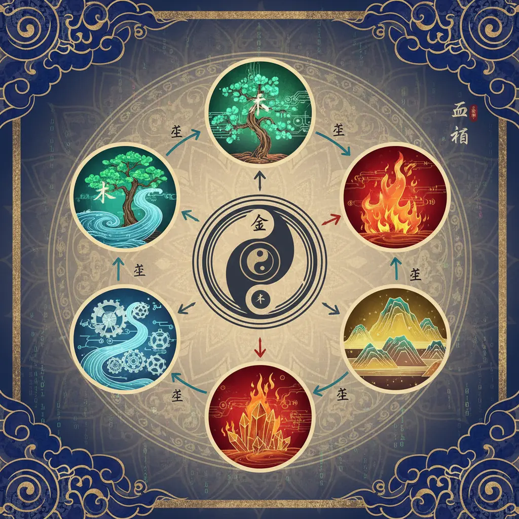五行生剋 - 五行