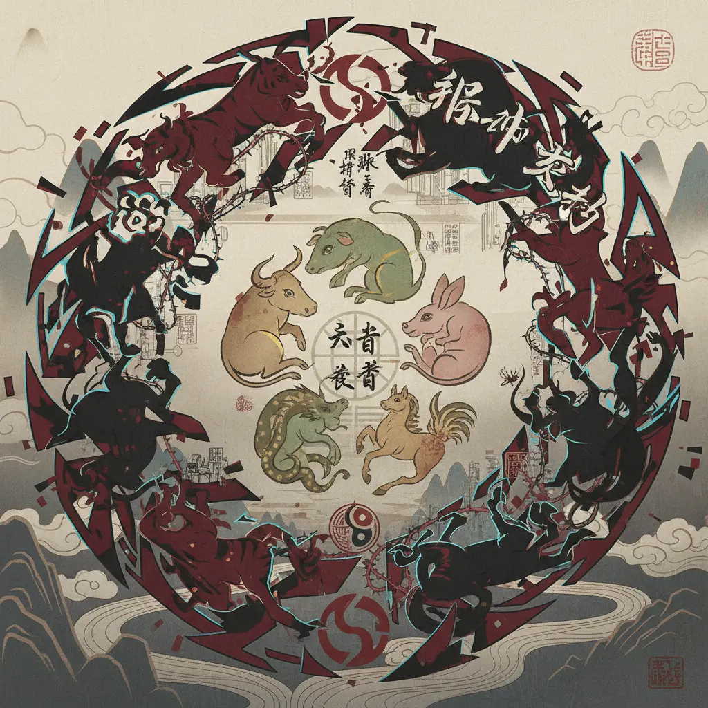 邢沖剋害 - 六合