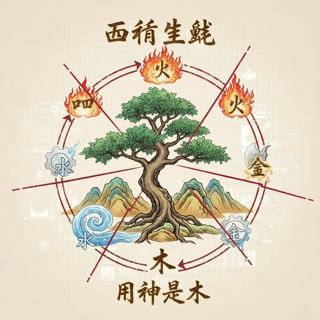 用神是木 - 五行生剋