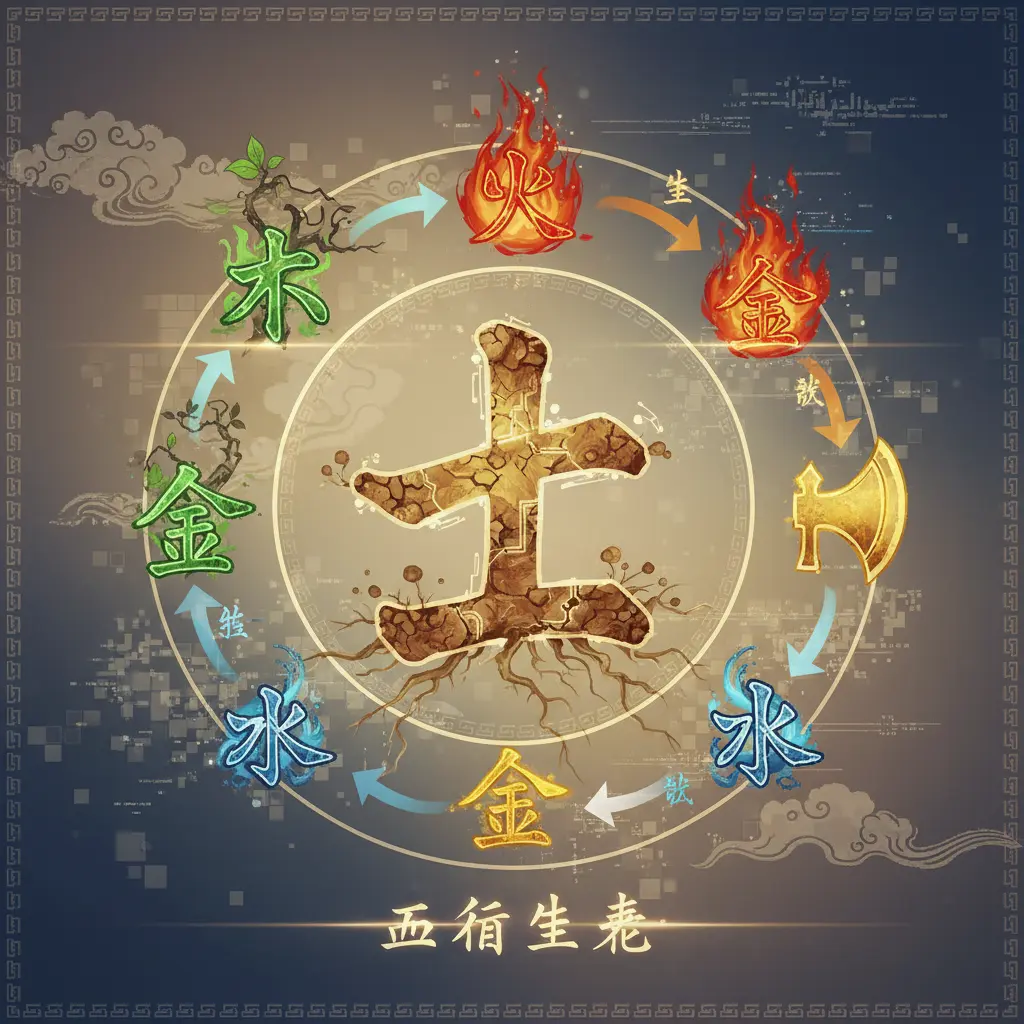 五行生剋 - 土