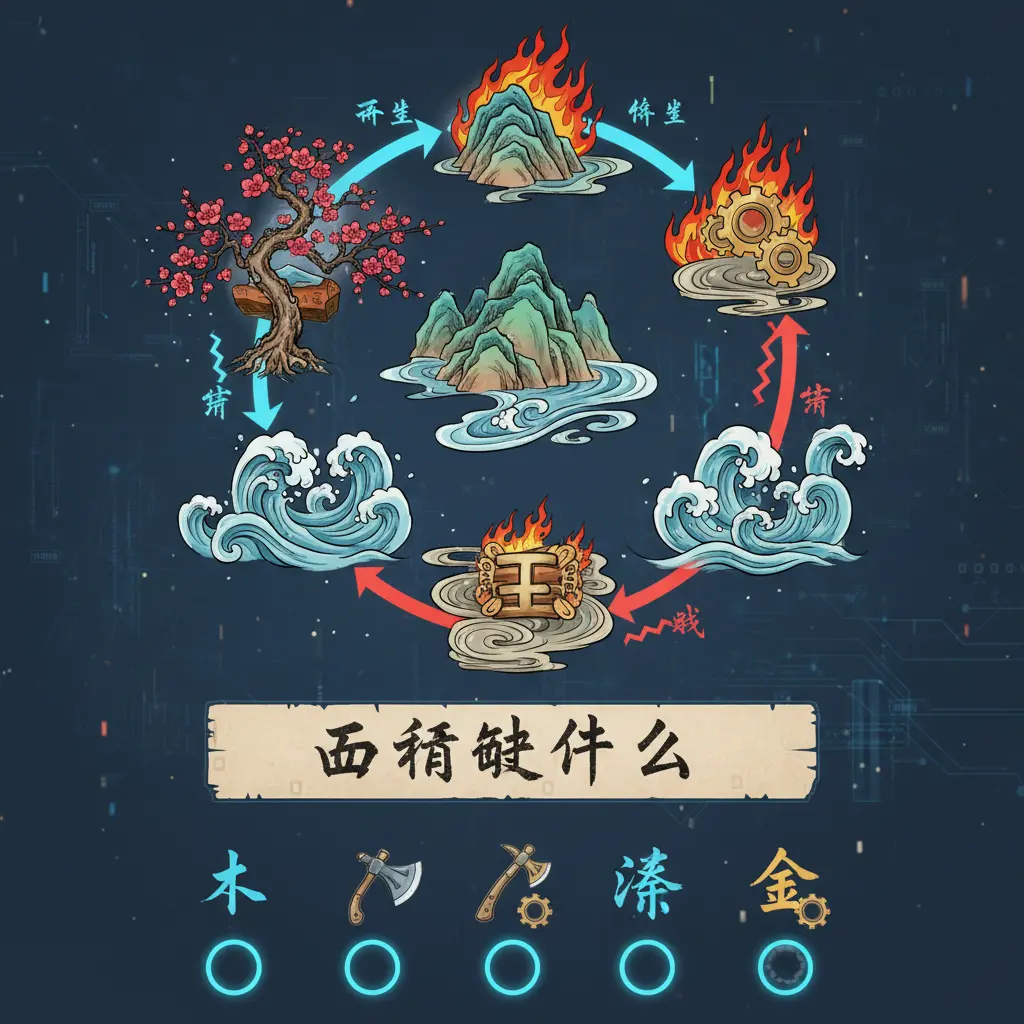 五行缺什麼 - 五行相生相剋
