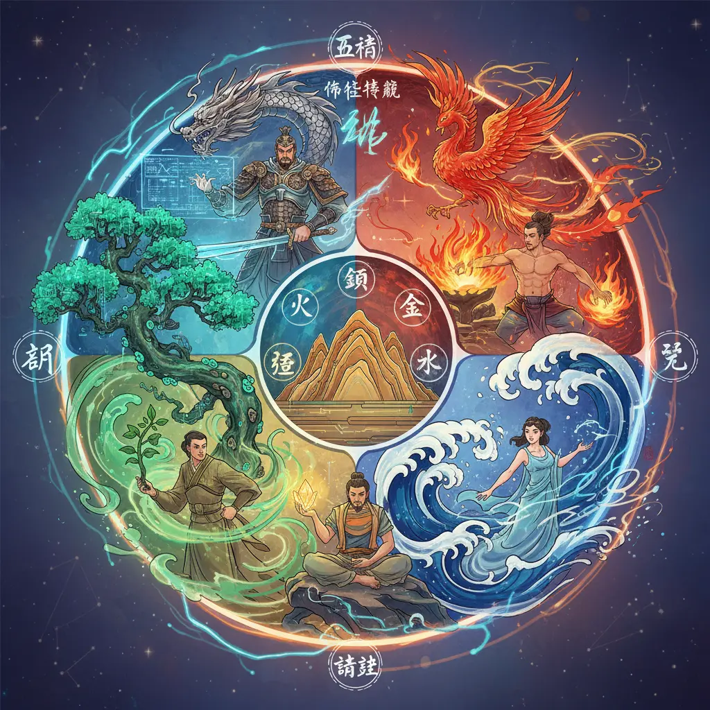 命格特徵 - 五行