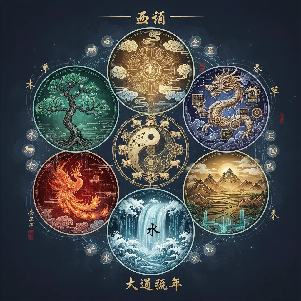 大運流年 - 五行