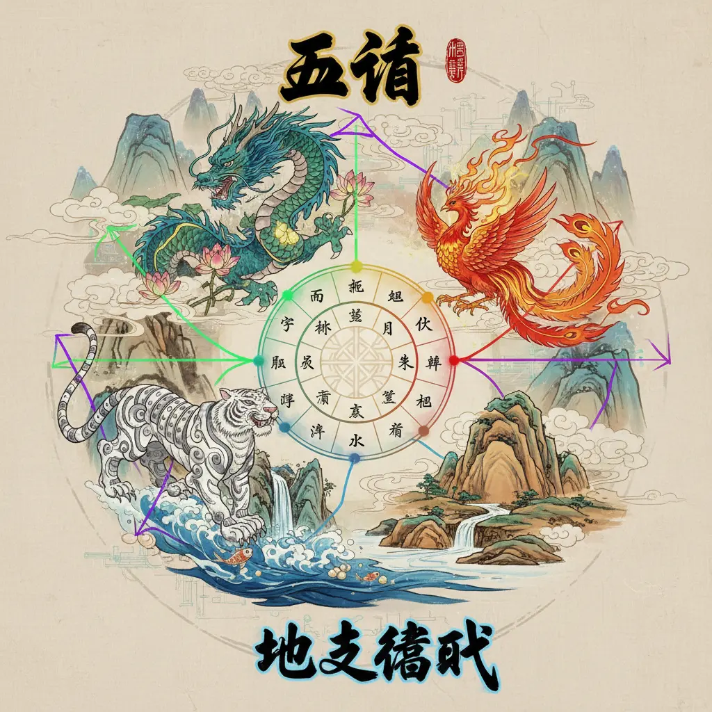 地支藏幹 - 五行