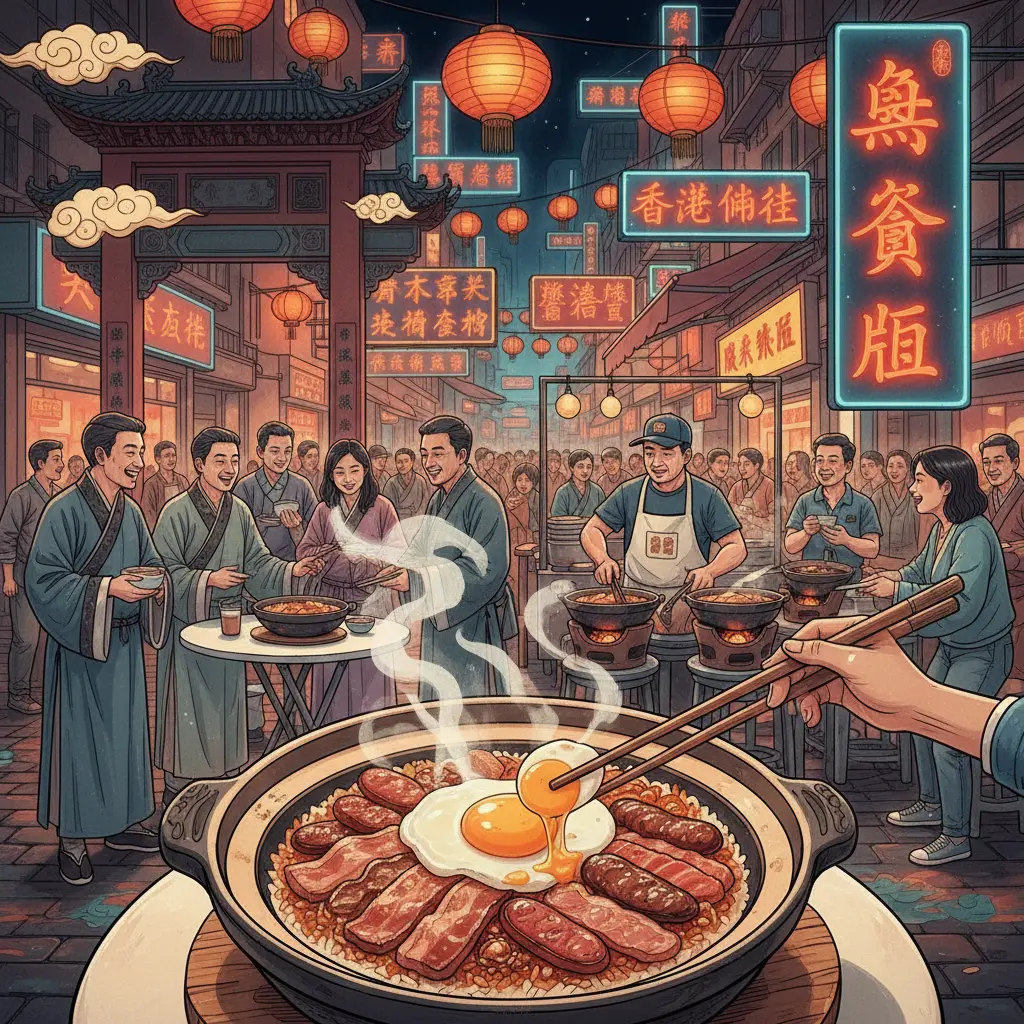 香港廟街文化 - 煲仔飯