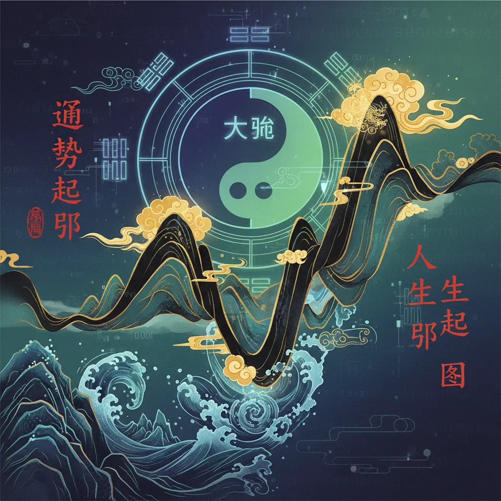 運勢起伏 - 人生起伏圖