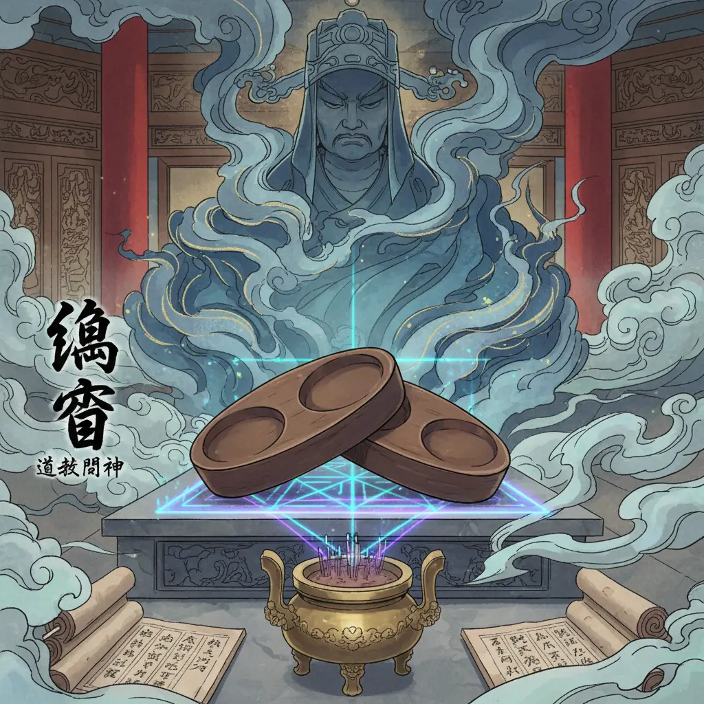 道教問神 - 陰筊