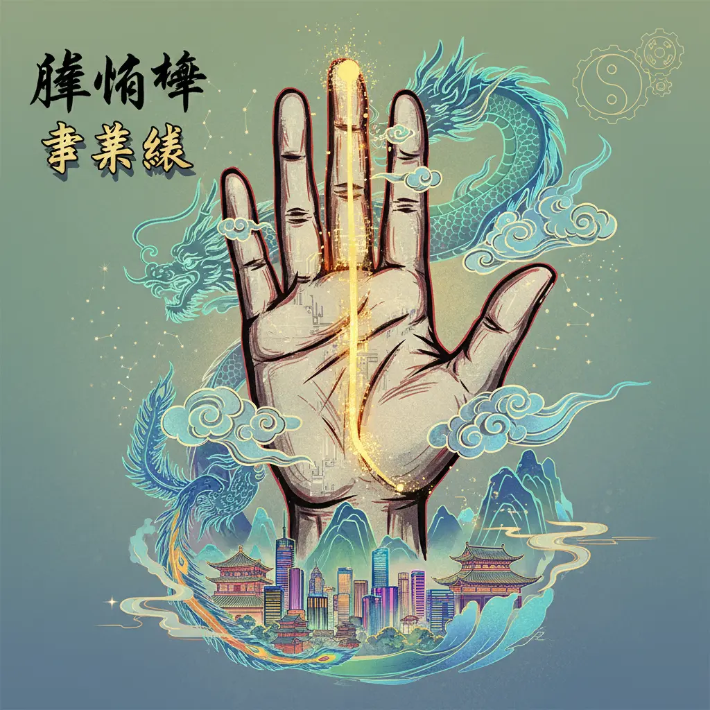 掌相學 - 事業線