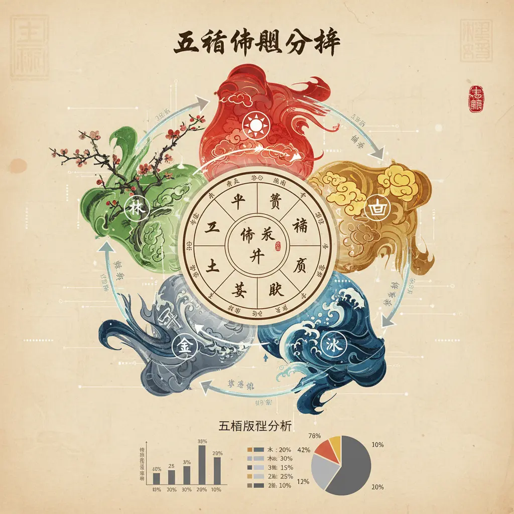 命盤八字 - 五行分析