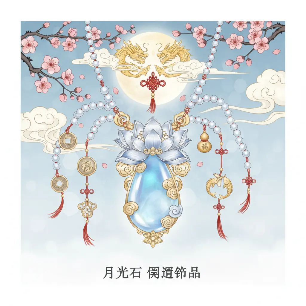 開運飾品 - 月光石