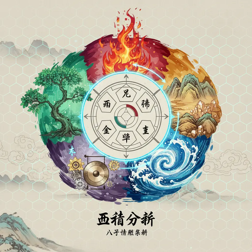 八字命盤解析 - 五行分析