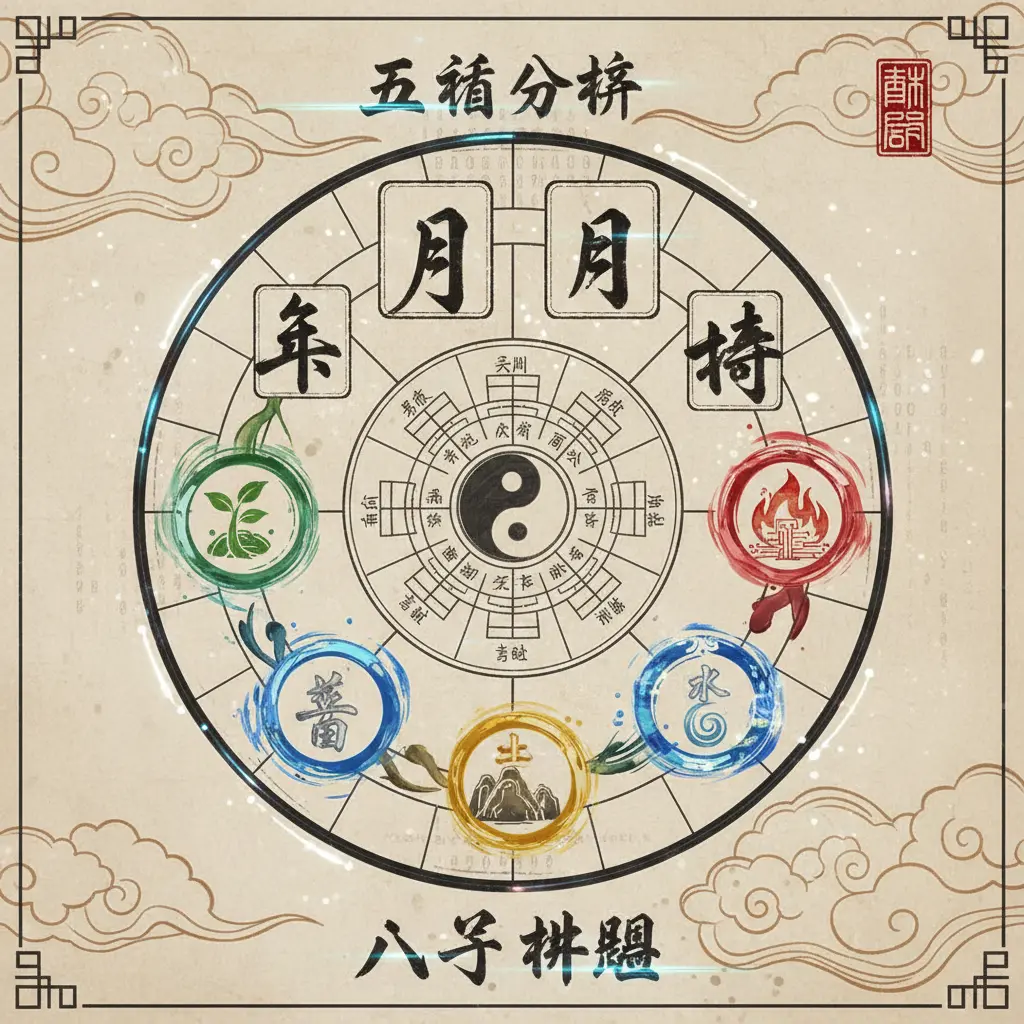 八字排盤 - 五行分析