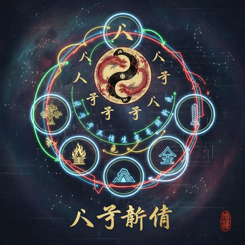 八字五行生剋賦 - 八字算命