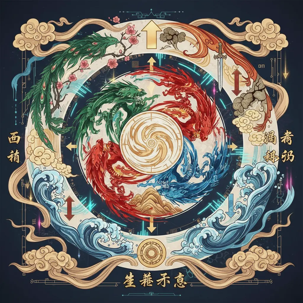 運勢起伏 - 五行