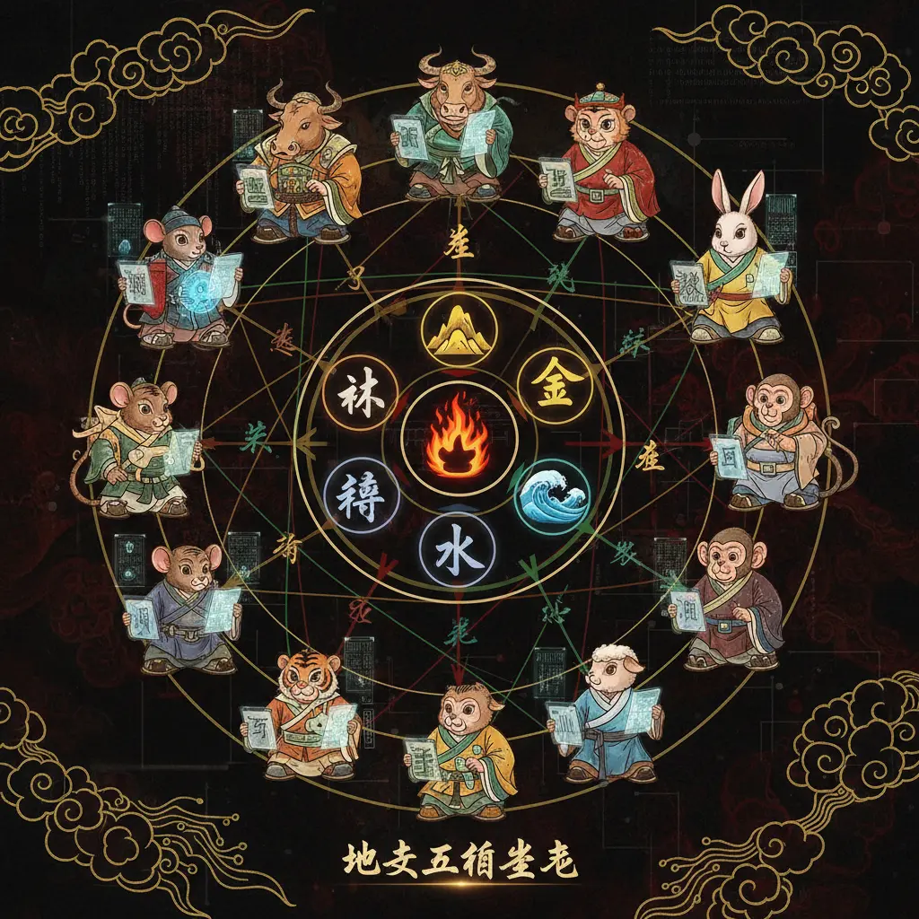 五行生剋 - 地支