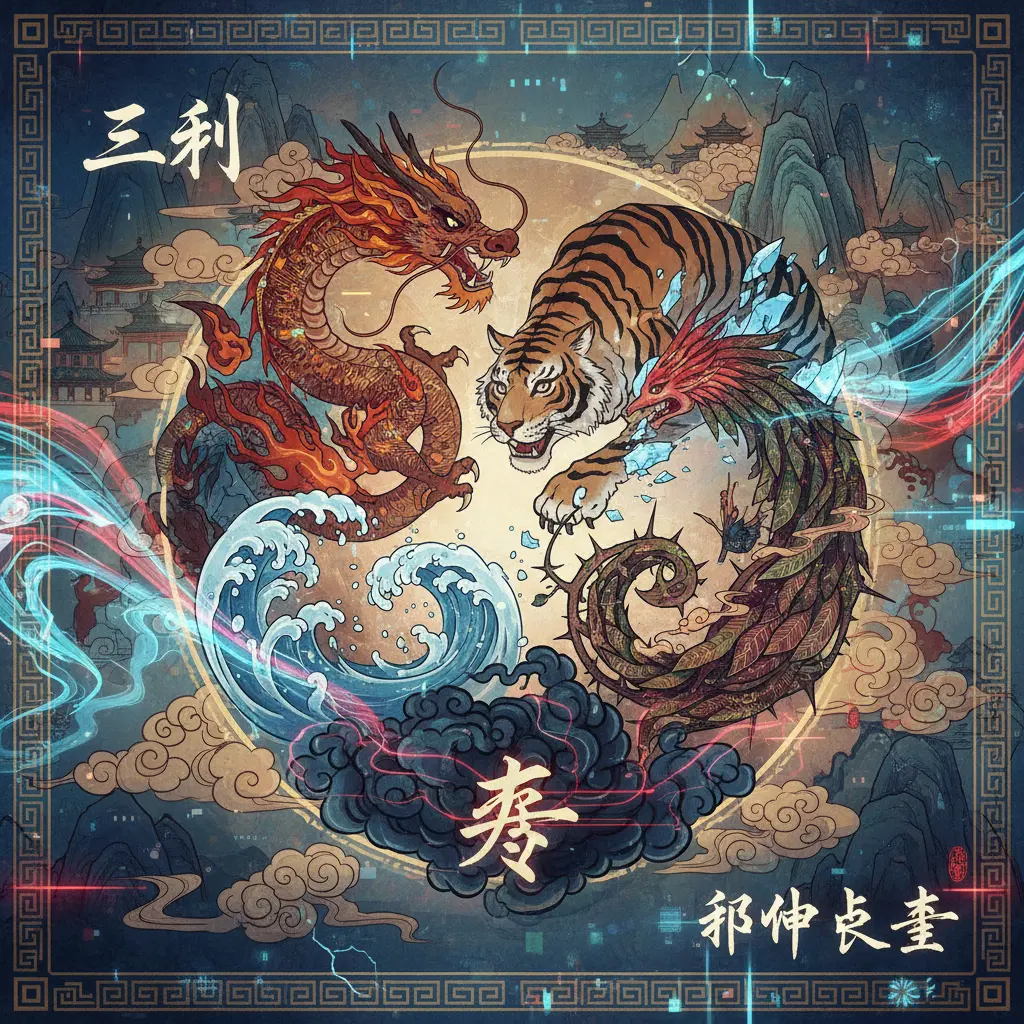 邢沖剋害 - 三刑