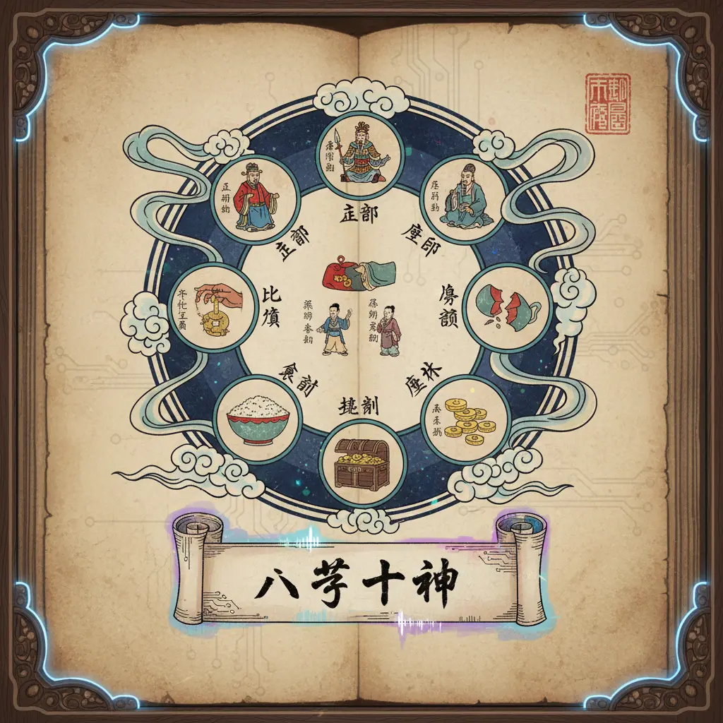 八字書籍 - 十神