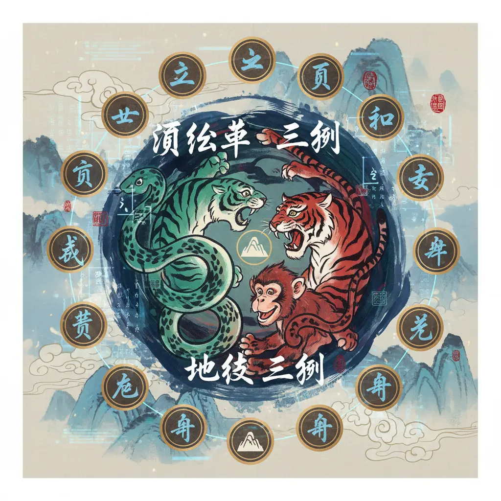 干支合化 - 地支三刑