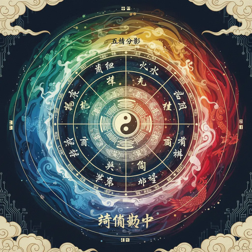五行分佈 - 奇門遁甲