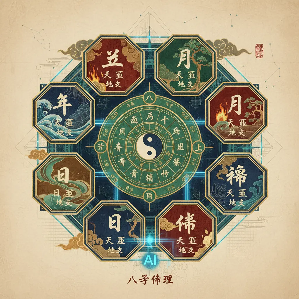 8字命盤 - 八字排盤