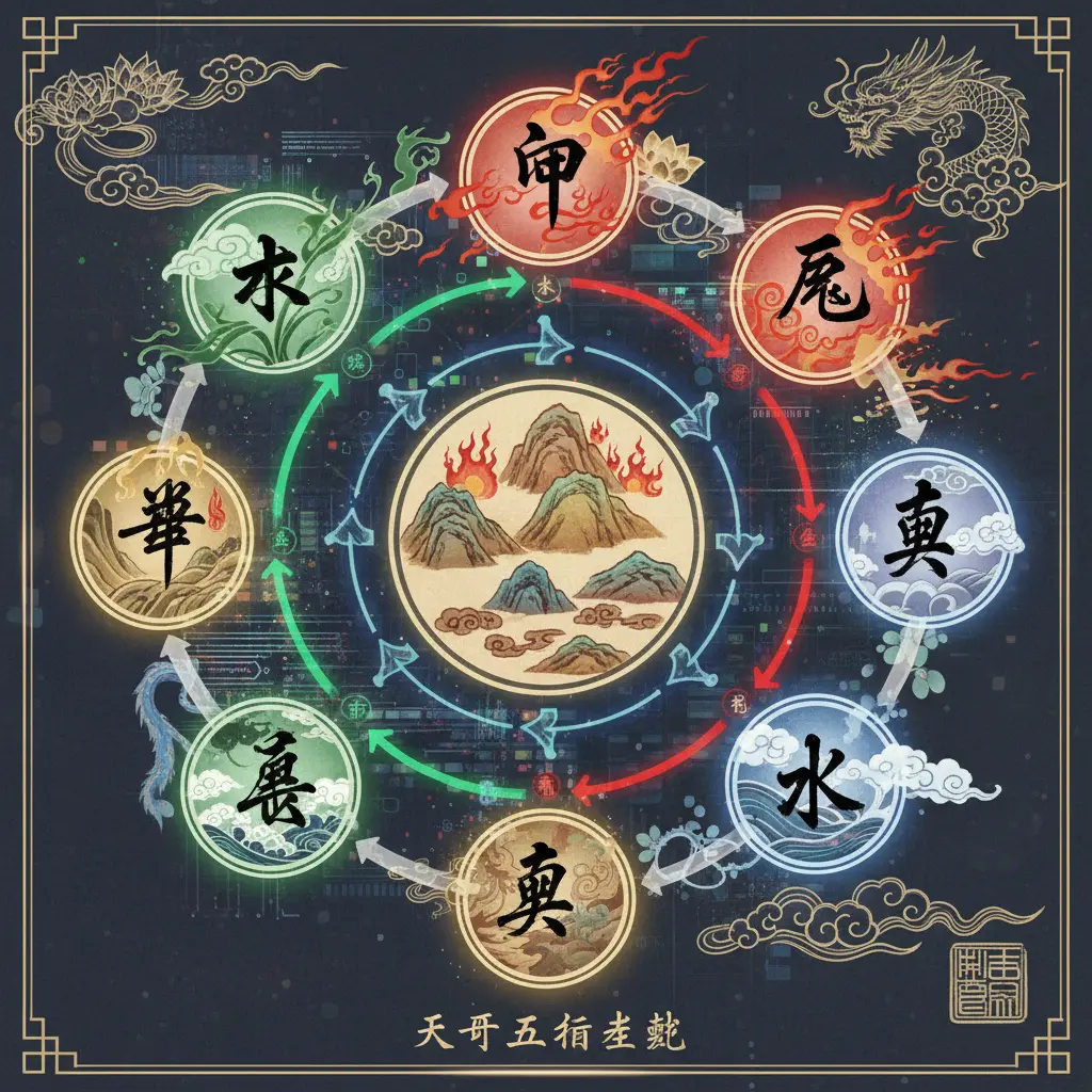 五行生剋 - 天干