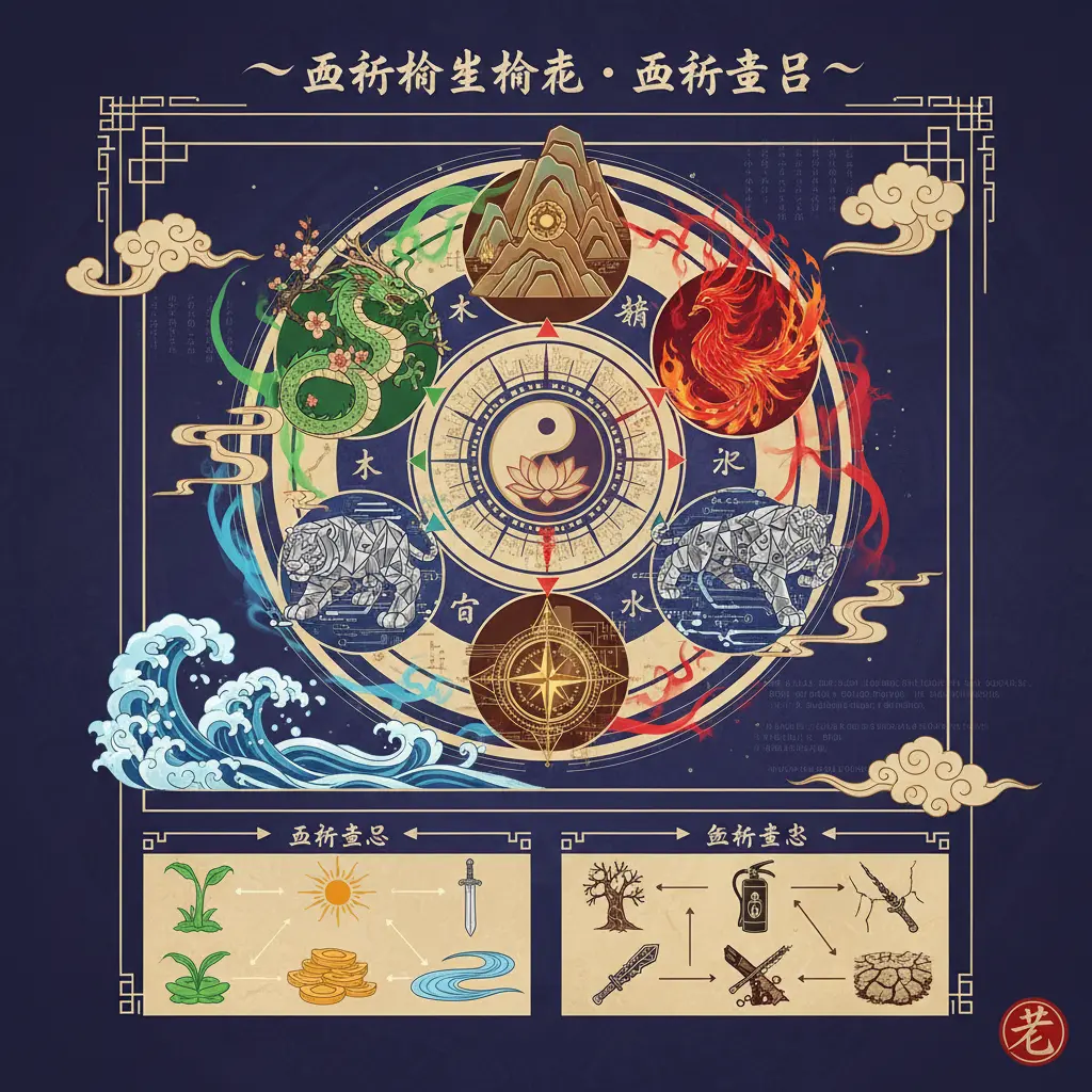 五行喜忌 - 五行相生相剋